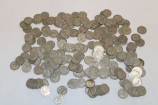 Approximately 200 various pre-1947 silver sixpences