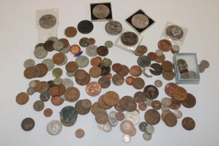 A selection of mixed GB and Foreign coins etc.