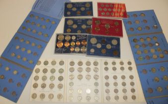 A folder of shilling and sixpences 1937-1967,