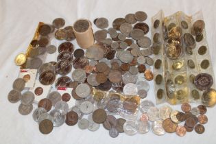 A selection of various pre-decimal coins, commemorative crowns and others,