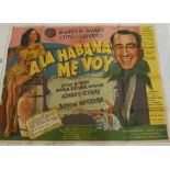 Twelve Foreign one-sheet cinema posters including Romance in Venice 1962; Off To Havana 1951;