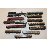 A Hornby 00 gauge "Western Courier" diesel locomotive, one other Hornby carriage,