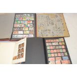 Four albums/stock books containing a selection of mixed stamps including GB, British Commonwealth,