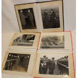 Three albums of various black and white photographs, mainly RAF Officer's, parades etc.