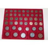 A selection of various copper coinage 1694 onwards ranging from half farthings to pennies