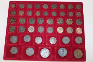 A selection of various copper coinage 1694 onwards ranging from half farthings to pennies