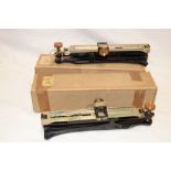 Two unused Mine Surveyor's sighting clinometers Indian MK1,