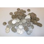 Over 140 various pre-1947 silver florins