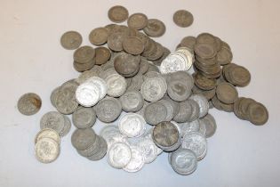 Over 140 various pre-1947 silver florins