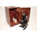 A monocular microscope "The Service II" by W.