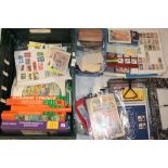 A large selection of various World stamps in packets, first day covers, presentation packs,