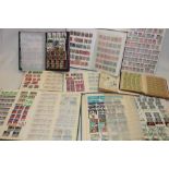 Nine stock books containing a selection of GB stamps,