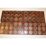 A collection of 60 pennies, mainly high grade, 1896-1965 including KN and H varieties,