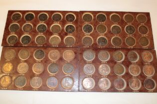 A collection of 60 pennies, mainly high grade, 1896-1965 including KN and H varieties,