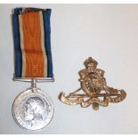 A British War medal awarded to No. 87878 Gnr.F.L. Richard R.A.