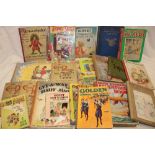 Various children's related volumes including The Struwwelpeter, Rupert and the Black Moth,
