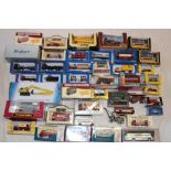 A selection of various mint and boxed diecast vehicles, coaches,