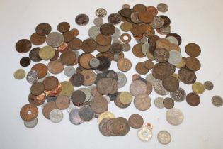 A selection of mixed GB and Foreign coinage including some unusual examples