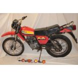 A 1979 Honda XL183S trials motorcycle,