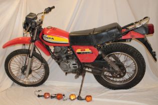 A 1979 Honda XL183S trials motorcycle,