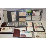 Six albums containing a large collection of over 300 GB first day covers 1966-1988