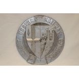 An aluminium Great Western Railway Company circular plaque 11" diameter