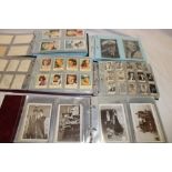 Five box albums containing a large collection of film star related trade cards including numerous