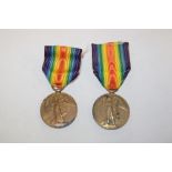 Two First War Victory medals including No. 166640 C.W. Sinden DH R.N.R. and No. 50449 H.
