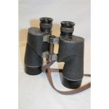 A pair of Second war Naval style binoculars marked "REL/Canada 1944 7 x 50"