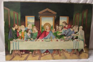 F** Weston - oil on canvas A study of the last supper, signed and dated 1969,