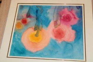 Rosie Scott - watercolour Abstract study, signed,