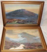 Baragwanath King - watercolours Dartmoor scenes, signed,
