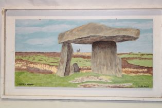 Ron Slade - oil on board "Lanyon Quoit", signed and inscribed,