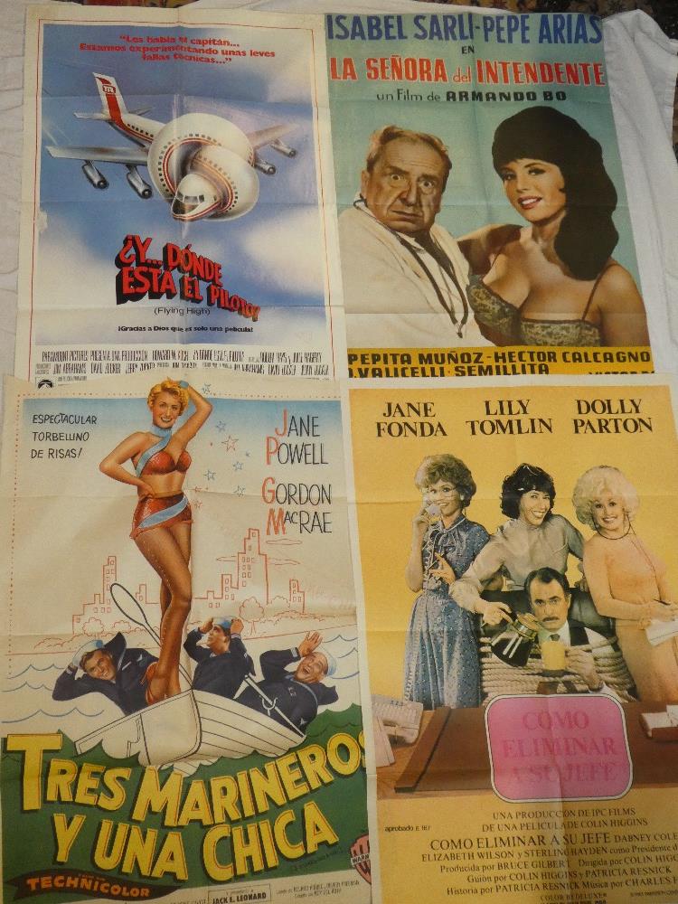 Ten US and Foreign one-sheet cinema posters - romance,