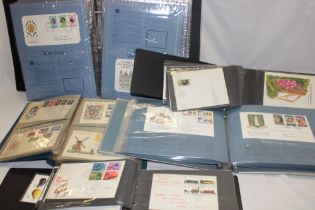 Five albums containing a collection of GB first day covers 1960's-1980's including the Commonwealth