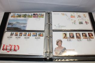 A folder album containing a collection of GB first day covers 2010-2016