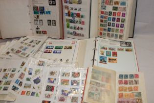 A box containing numerous albums and stock books - World stamps together with covers etc.
