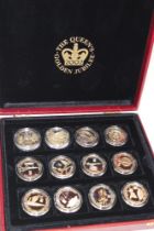 Twelve proof silver £5 coins/crowns including 2003 Golden Jubilee,