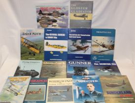 Various aircraft volumes including Gunner - An Illustrated History of World War II Aircraft Turrets