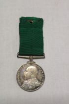 An Edward VII Royal Naval Reserve long service medal awarded to No. E2067 H. Edwards Sean.1cl. R.N.