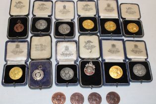 Sixteen various Cornish motoring related medals and medallions circa 1930/50s including silver Uny