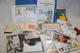 Various booklets of stamps, first day covers, stock books, presentation packs,