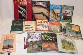 Various gun and shooting related books including The British Sporting Gun and Rifle;
