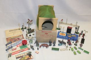 Hornby Dublo - boxed 5091 tunnel, various points, catalogues, signals etc.