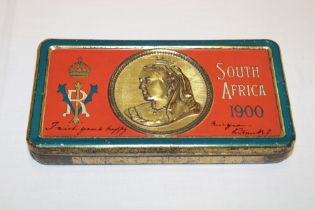 A South African Boer War 1900 gift tin to the troops