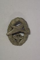 A German N.S.F.K. Powered Aircraft Pilot's badge, second type marked "Ges. Gesh.