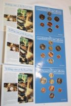 Three uncirculated 1983 Great British Coin Collection sets