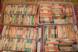 Thirteen boxes containing a large collection of various Penguin paperback books