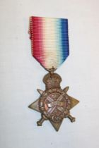 A 1914 star awarded to No. 3-3646 Sjt. H.