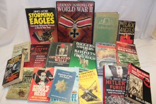 Various German military volumes including German insignia of World War II,